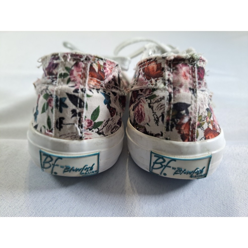 Blowfish Malibu Maggi Floral Canvas Sneakers Multi Color Rose Print Shoes 7M - Picture 7 of 8
